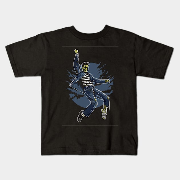 Zombie King Kids T-Shirt by SEspider